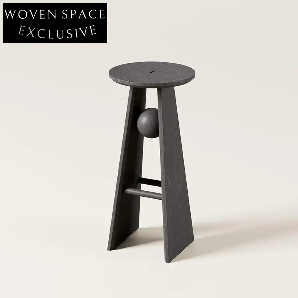 Modern Nordic Solid Wood Counter Height Kitchen Island Breakfast Bar Stool