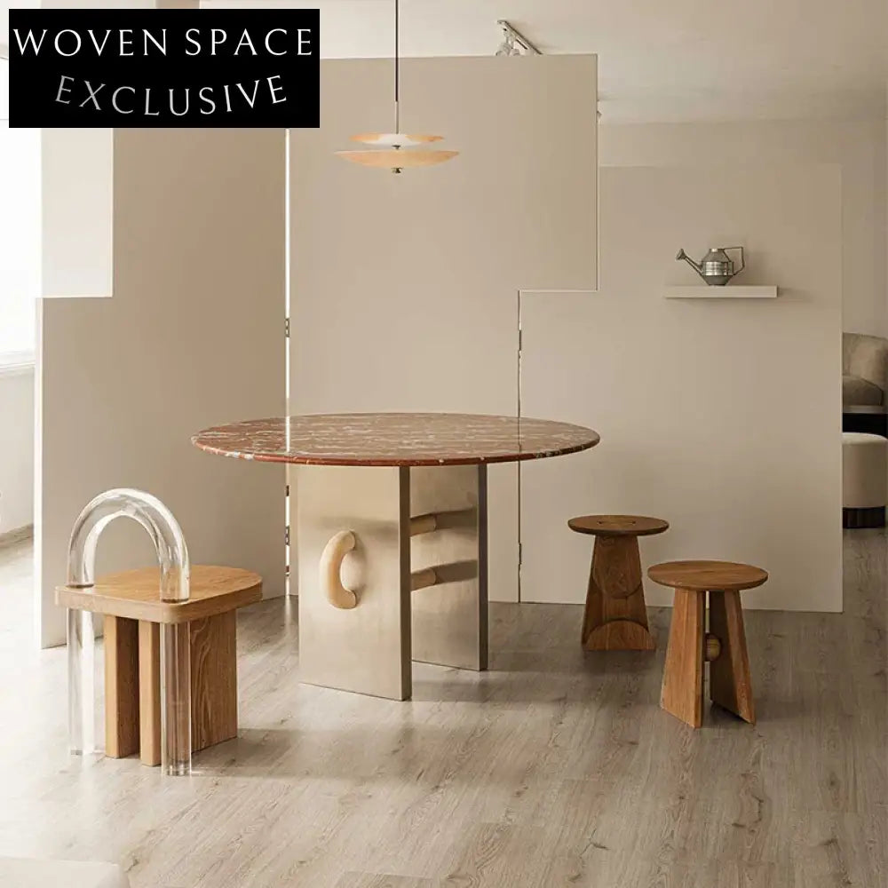 Modern Nordic Solid Wood Counter Height Kitchen Island Breakfast Bar Stool