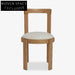 Modern Nordic Solid Wood Dining Chair with Comfortable Backrest for Home Dining