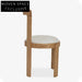 Modern Nordic Solid Wood Dining Chair with Comfortable Backrest for Home Dining