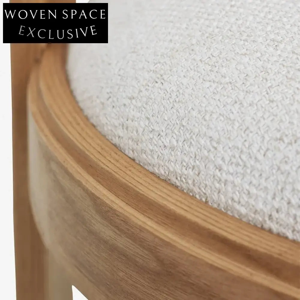 Modern Nordic Solid Wood Dining Chair with Comfortable Backrest for Home Dining