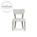 Modern Nordic Solid Wood Dining Chair with Fabric Armrests