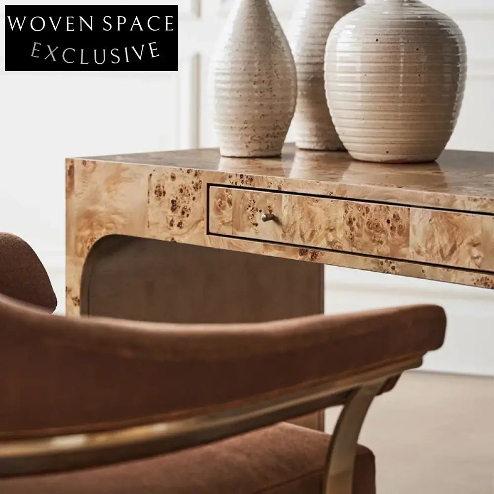 Modern Nordic Solid Wood Dressing Table with Storage Drawers for Bedroom