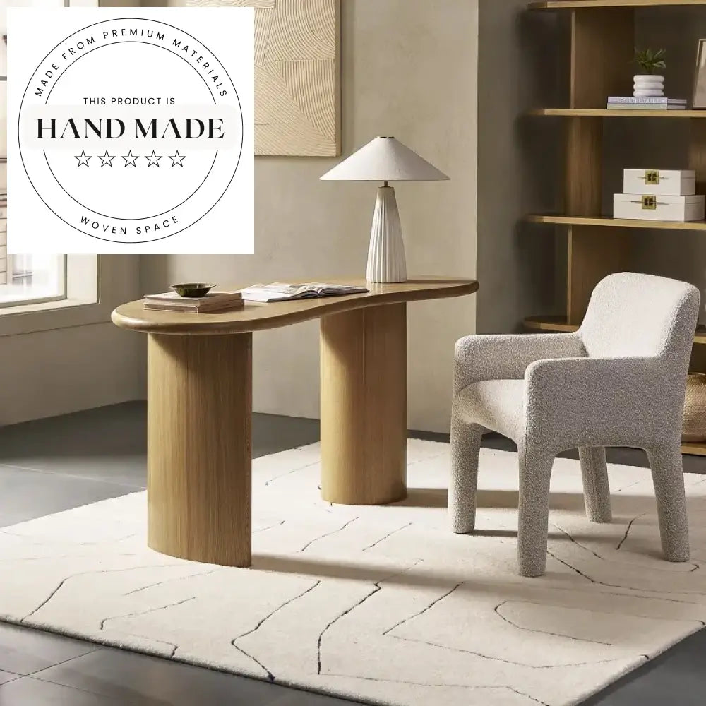 Modern Nordic Solid Wood Executive Secretary Study Writing Desk