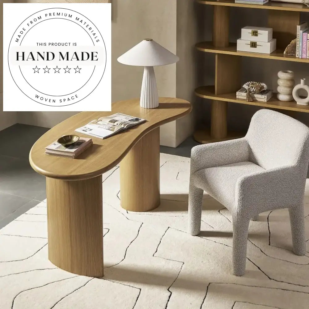 Modern Nordic Solid Wood Executive Secretary Study Writing Desk