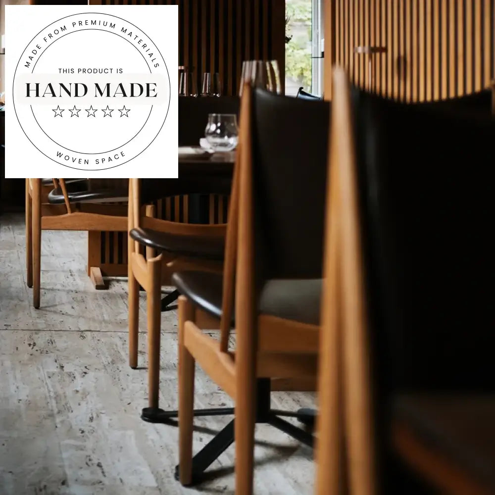 Modern Nordic Solid Wood Leather Dining Chair for Kitchen Restaurant Home Study