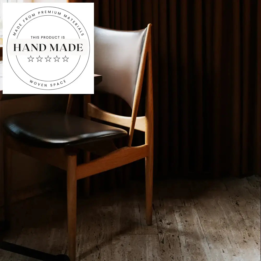 Modern Nordic Solid Wood Leather Dining Chair for Kitchen Restaurant Home Study