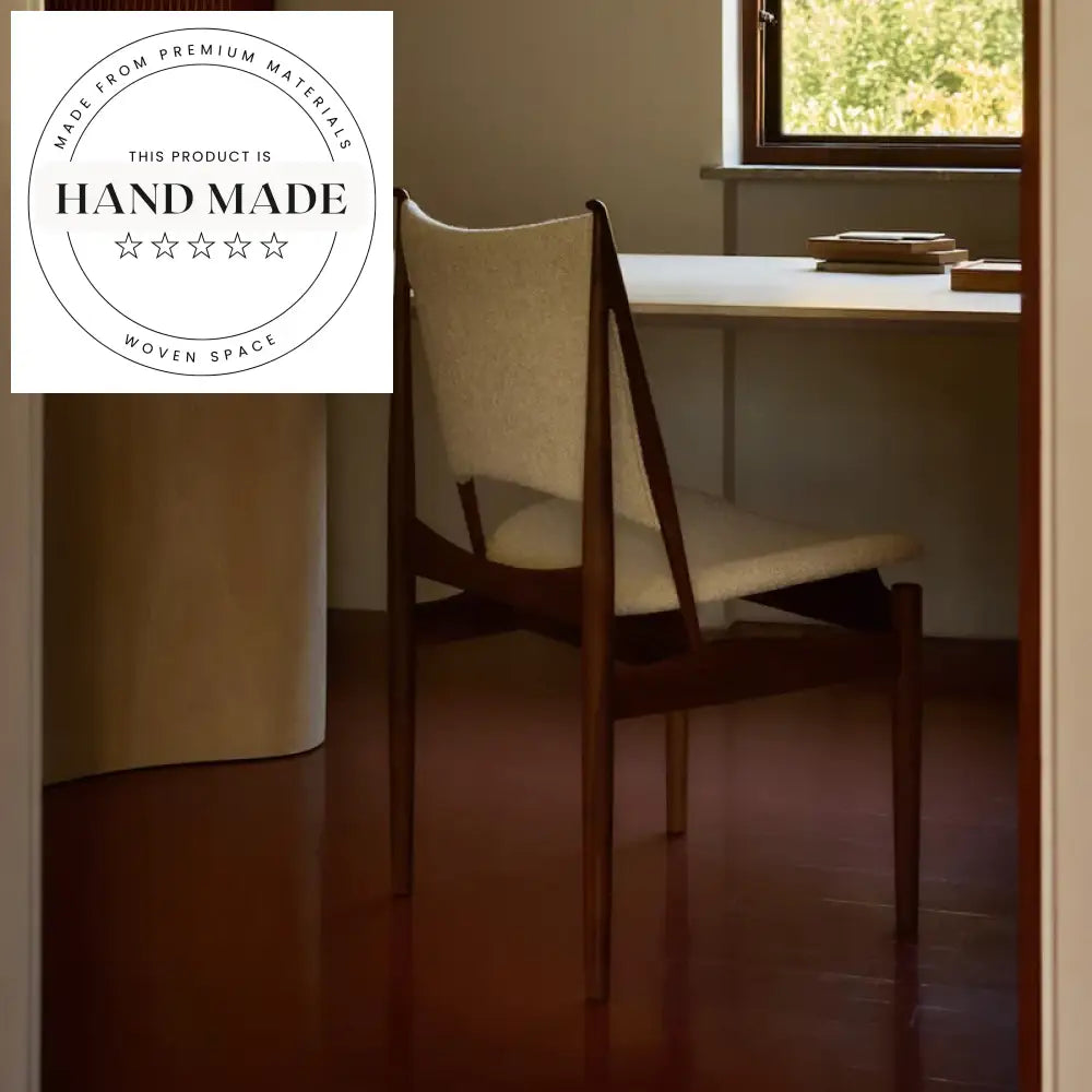 Modern Nordic Solid Wood Leather Dining Chair for Kitchen Restaurant Home Study