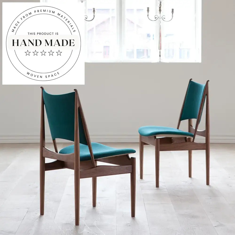 Modern Nordic Solid Wood Leather Dining Chair for Kitchen Restaurant Home Study