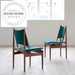 Modern Nordic Solid Wood Leather Dining Chair for Kitchen Restaurant Home Study