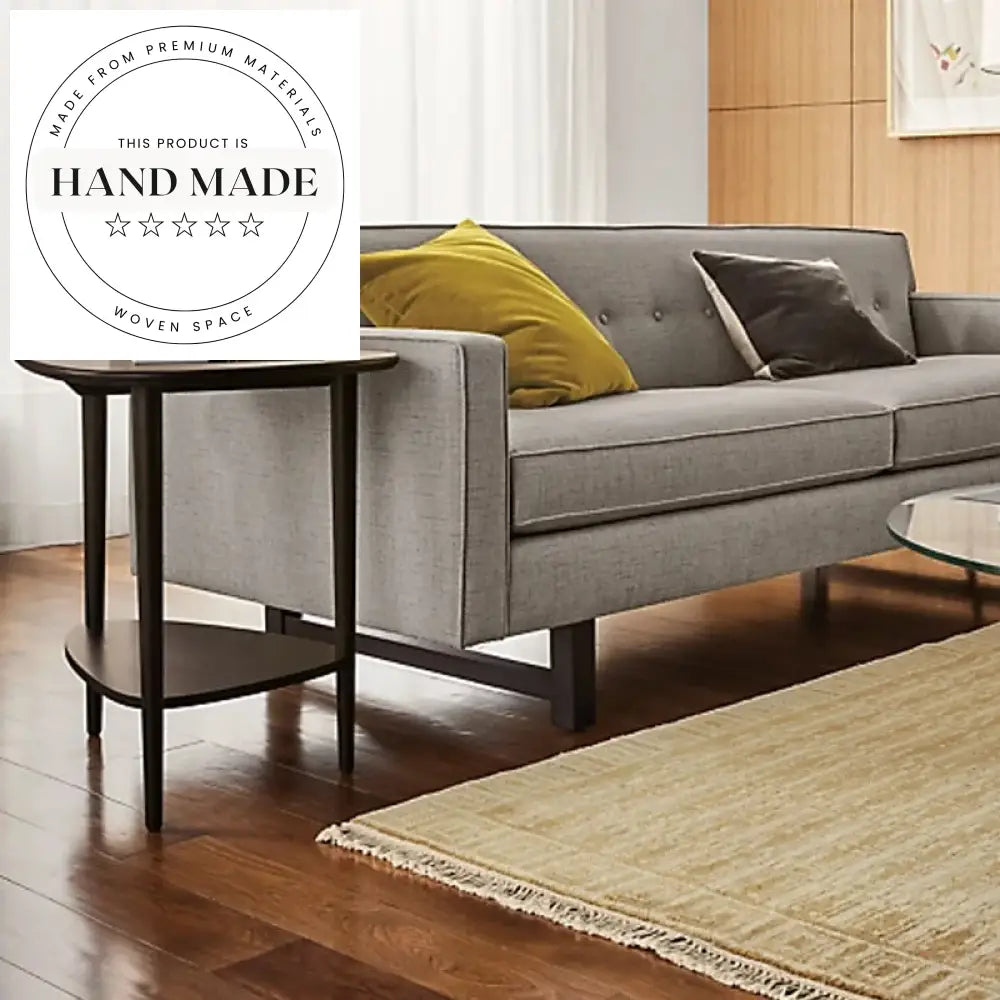 Modern Nordic Solid Wood Living Room Sofa End Side Table