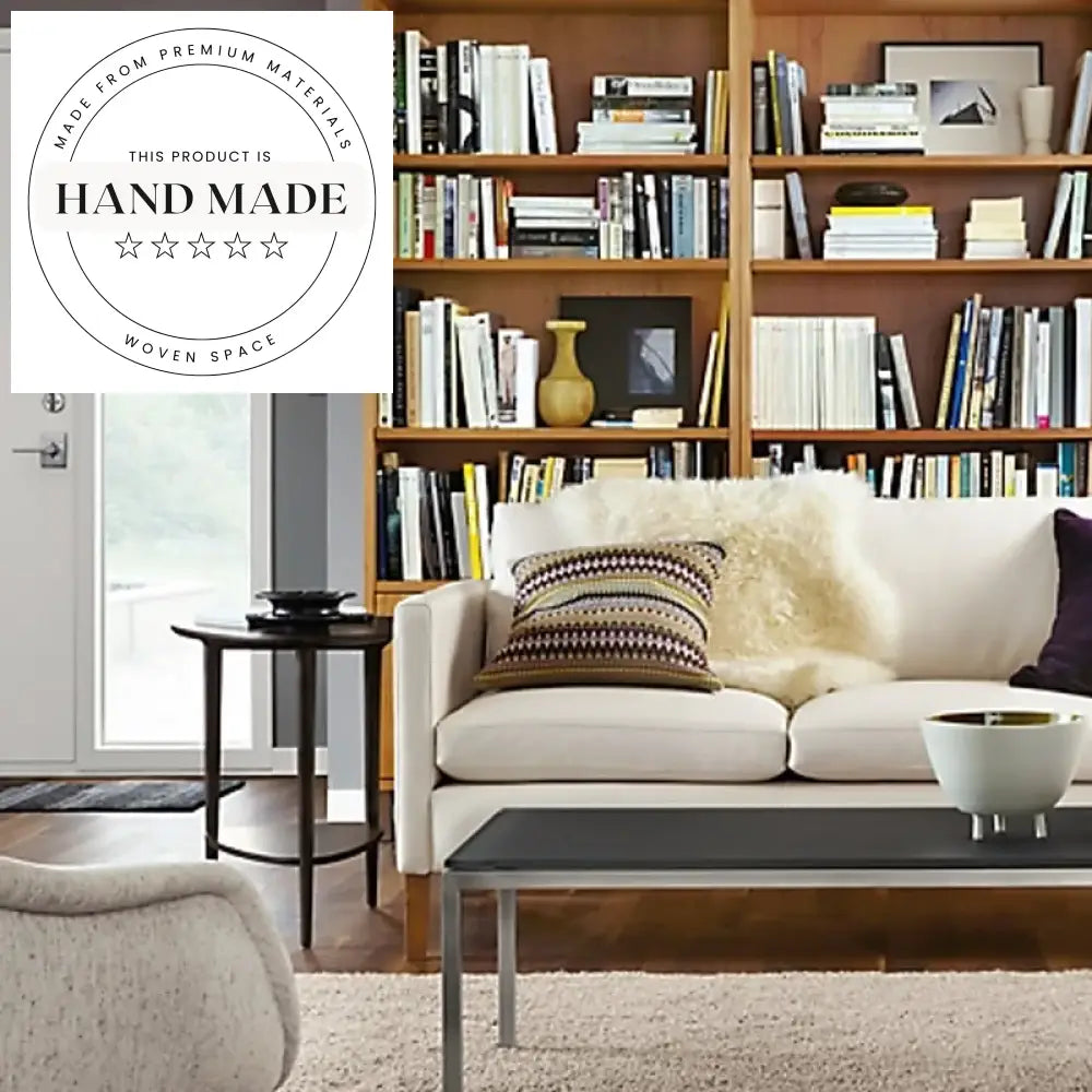 Modern Nordic Solid Wood Living Room Sofa End Side Table