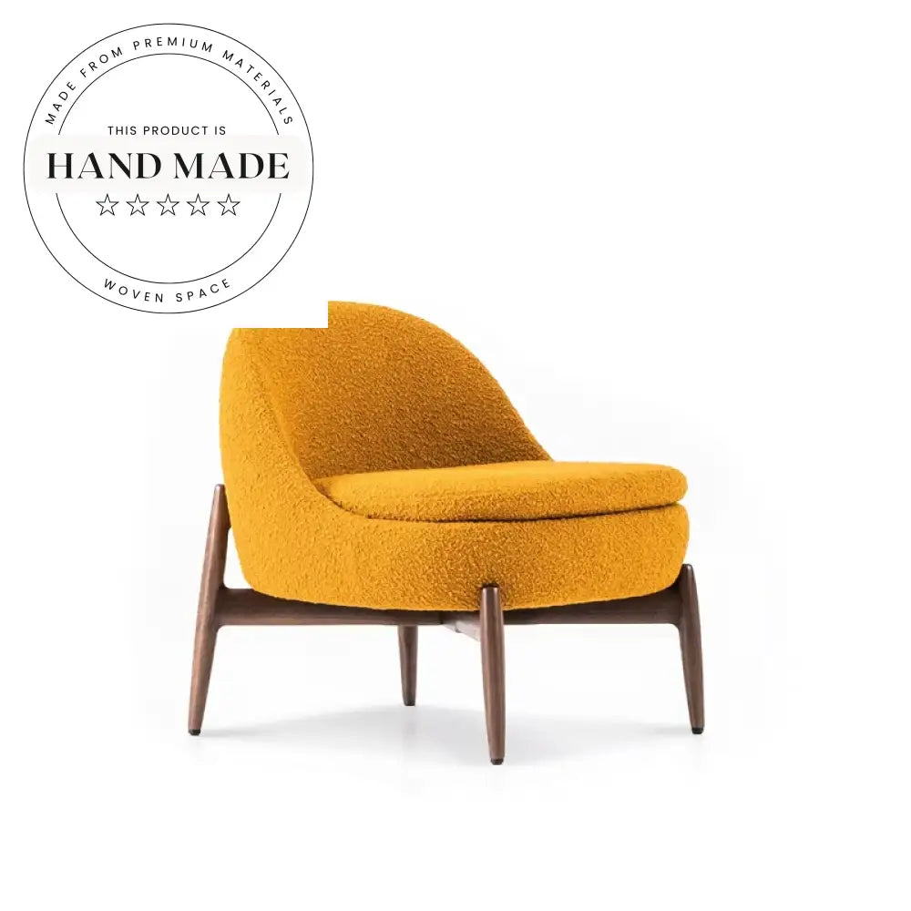 Modern Nordic Solid Wood Recliner Leisure Armchair for Indoor Outdoor Lounge