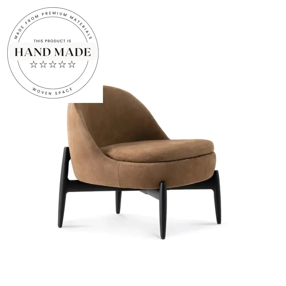 Modern Nordic Solid Wood Recliner Lounge Armchair for Living Room
