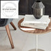 Modern Nordic Solid Wood Round Luxury Sofa Side Table