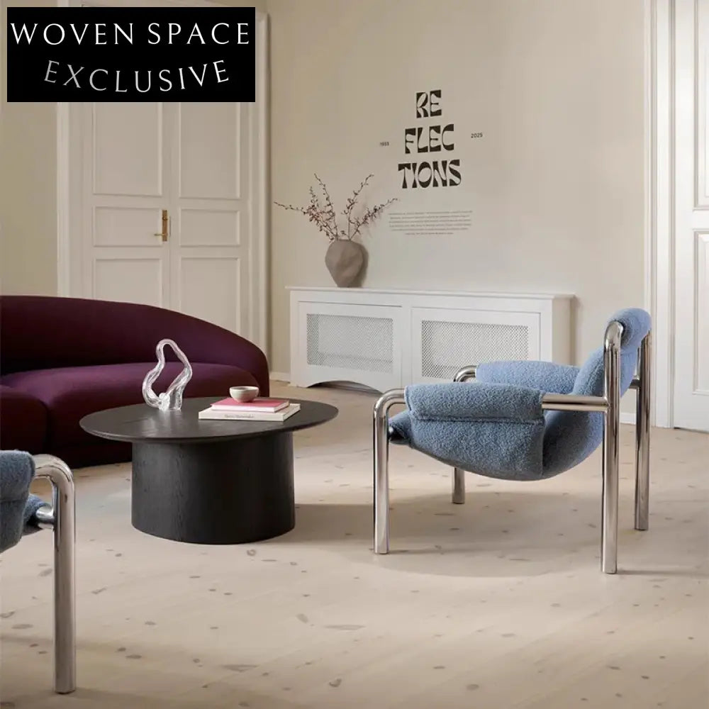 Modern Nordic Solid Wood Round Nesting Coffee Table Set for Living Room