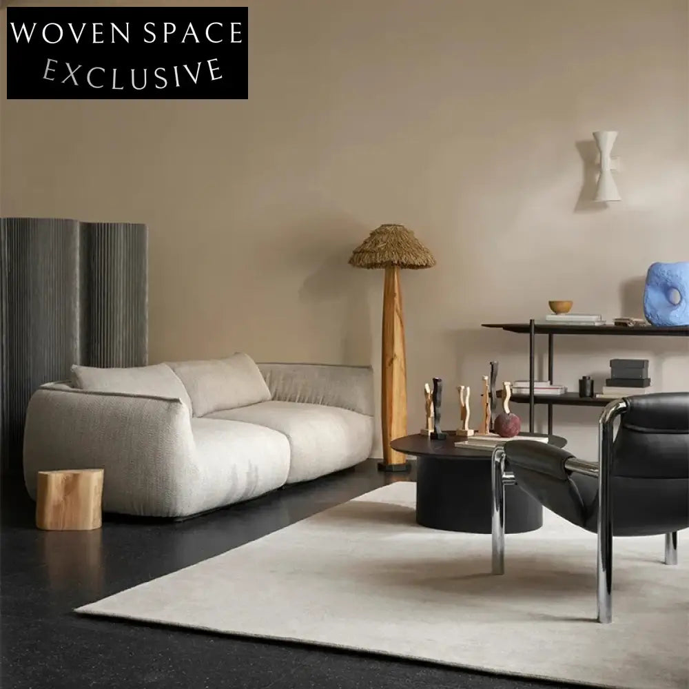 Modern Nordic Solid Wood Round Nesting Coffee Table Set for Living Room