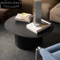 Modern Nordic Solid Wood Round Nesting Coffee Table Set for Living Room