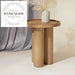 Modern Nordic Solid Wood Round Tray Living Room Side Table