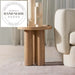 Modern Nordic Solid Wood Round Tray Living Room Side Table