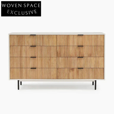 Modern Nordic Solid Wood Sideboard: Elegant Living Room Console Table Storage