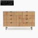Modern Nordic Solid Wood Sideboard: Elegant Living Room Console Table Storage
