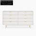 Modern Nordic Solid Wood Sideboard: Elegant Living Room Console Table Storage