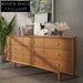 Modern Nordic Solid Wood Sideboard Entryway Storage Cabinet with Doors