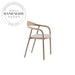 Modern Nordic Solid Wood Upholstered Dining Chair for Home & Hotel