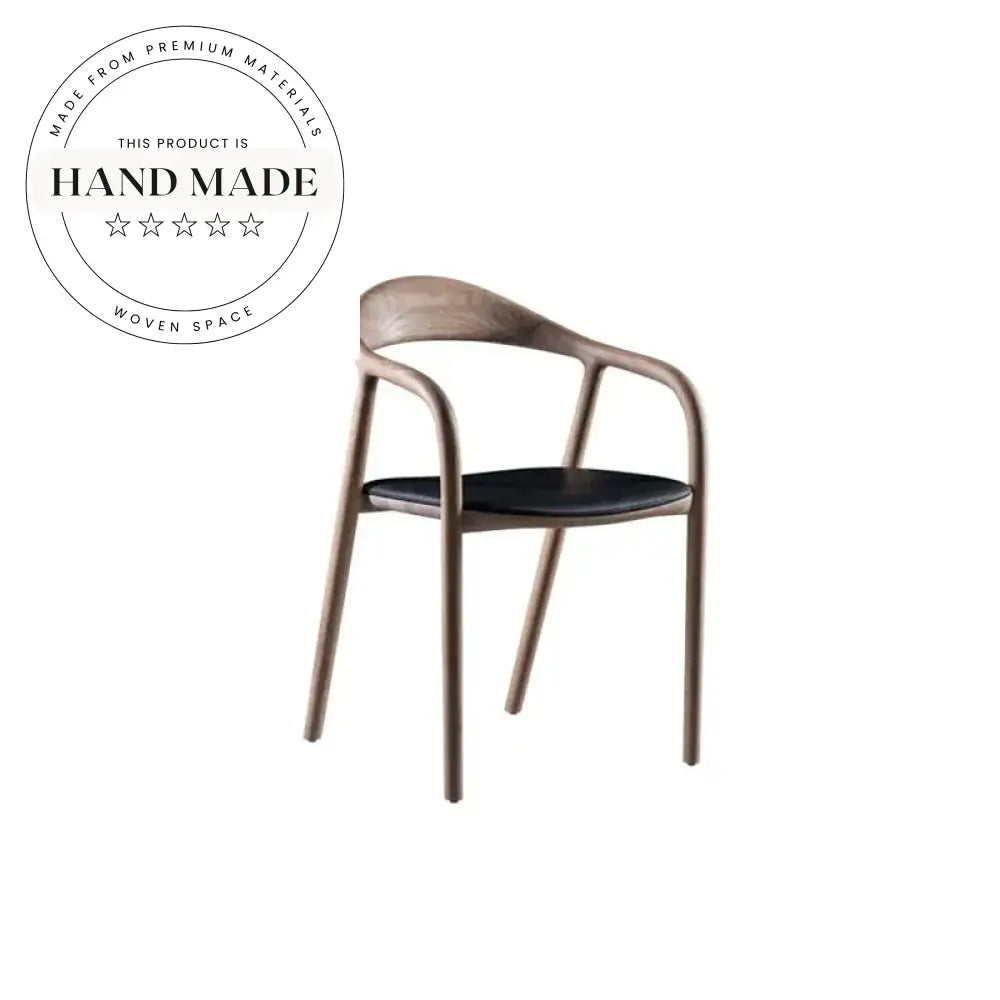 Modern Nordic Solid Wood Upholstered Dining Chair for Home & Hotel