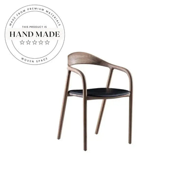 Modern Nordic Solid Wood Upholstered Dining Chair for Home & Hotel