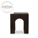 Modern Nordic Square Dark Wood Sofa Corner End Side Table