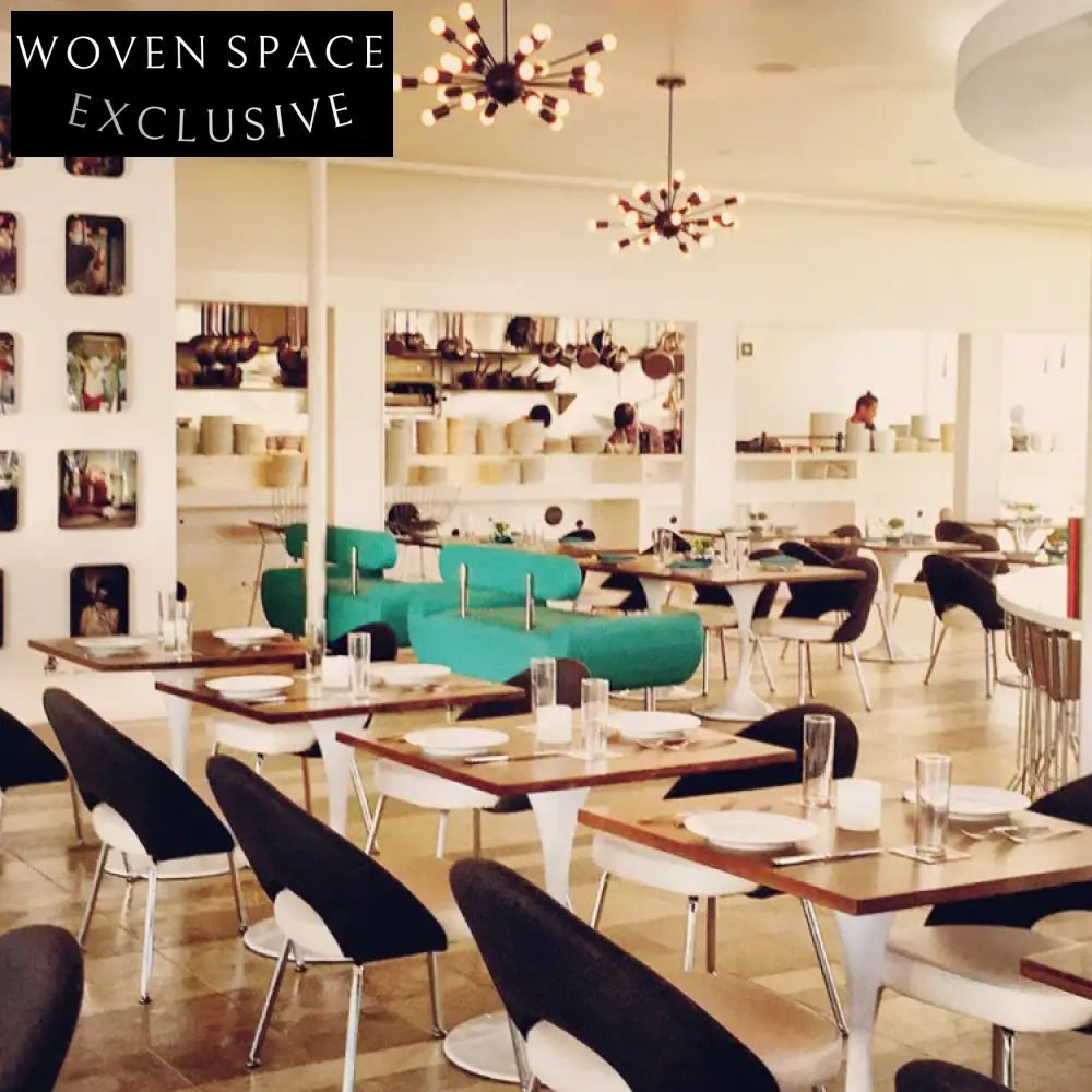 Modern Nordic Square Solid Wood Dining Table with Fiberglass Base