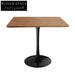 Modern Nordic Square Solid Wood Dining Table with Fiberglass Base