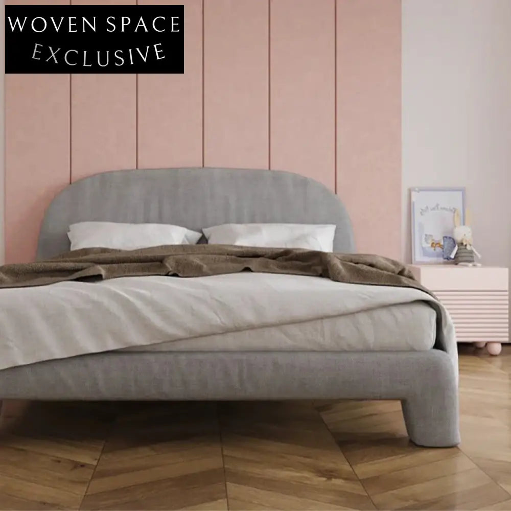 Modern Nordic Square Solid Wood Plywood Nightstand Bedside End Table