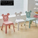 Modern Nordic Stackable Kids Plastic Dining Chair Armless Leisure Seat