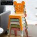 Modern Nordic Stackable Kids Plastic Dining Chair Armless Leisure Seat