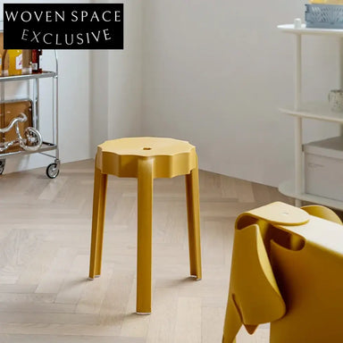 Modern Nordic Stackable Round Plastic Dining & Home Stool
