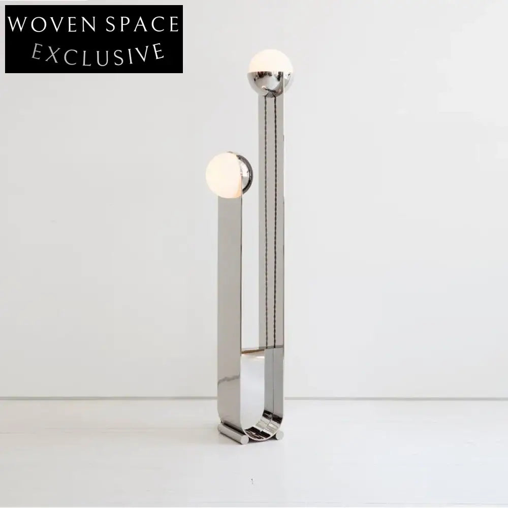 Modern Nordic Stainless Steel LED Floor Lamp, Elegant Corner Living Room Lighting
