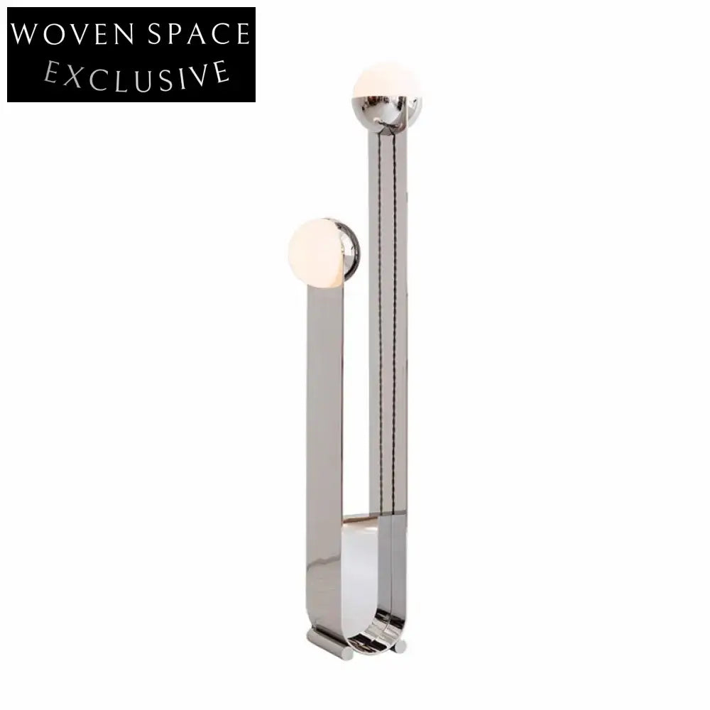 Modern Nordic Stainless Steel LED Floor Lamp, Elegant Corner Living Room Lighting