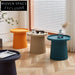 Modern Nordic Style Colorful Round Durable Plastic Coffee Table Sofa Side