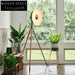 Modern Nordic Style LED Corner Floor Lamp with Metal and Wood Base