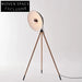 Modern Nordic Style LED Corner Floor Lamp with Metal and Wood Base