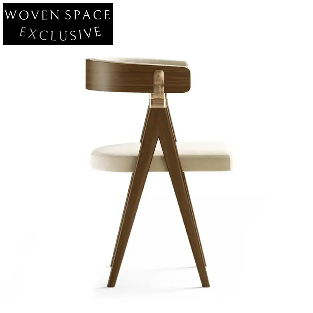 Modern Nordic Style Upholstered Fabric Dining Chair for Home & Restaurant