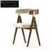 Modern Nordic Style Upholstered Fabric Dining Chair for Home & Restaurant