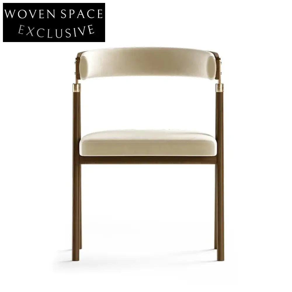 Modern Nordic Style Upholstered Fabric Dining Chair for Home & Restaurant