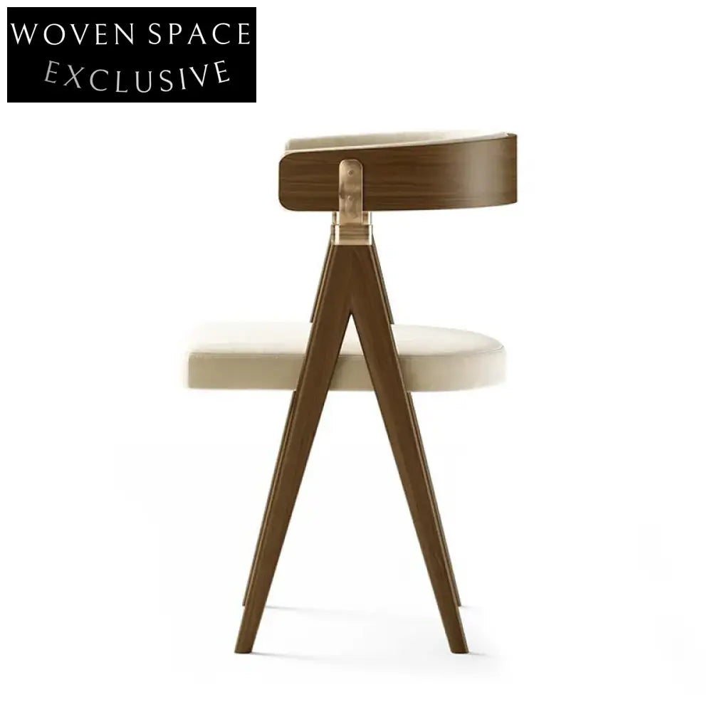 Modern Nordic Style Upholstered Fabric Dining Chair for Home & Restaurant