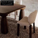 Modern Nordic Teddy Fabric Backrest Solid Ash Wood Dining Chair