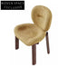 Modern Nordic Teddy Fabric Backrest Solid Ash Wood Dining Chair