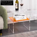 Modern Nordic Transparent Acrylic Bedside Table – Stylish Plastic Nightstand